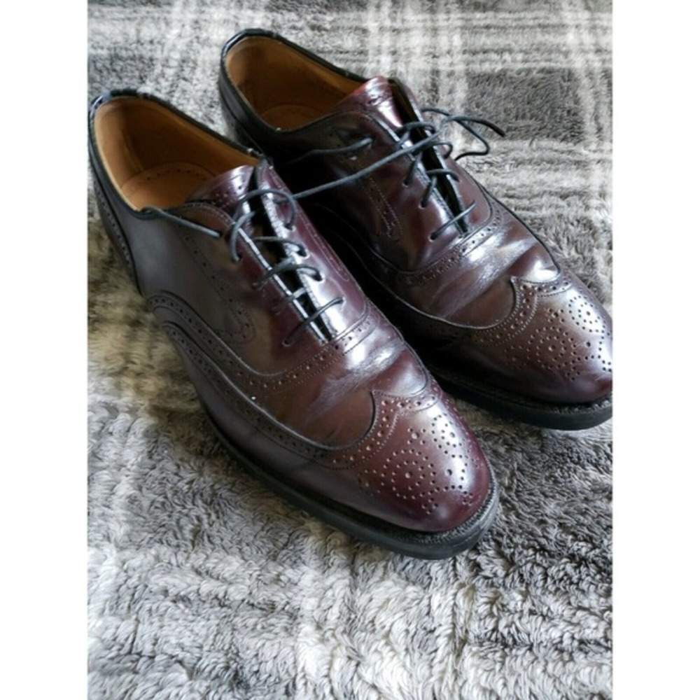 JOHNSTON & MURPHY Limited‎ Collection Burgundy Wingtips Shoes mens size 8.5